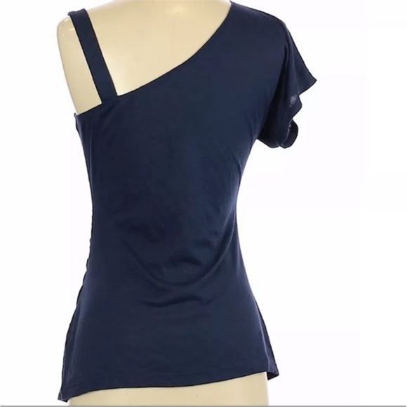 STUDIO Y: One Shoulder Sequin Embellished Top- Size Medium - Picture 2 of 12